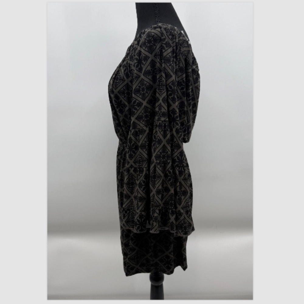 Hawaiis Finest Romper Women Medium NEW Black Gray Quilt Hawaiian Stretch - Picture 4 of 15